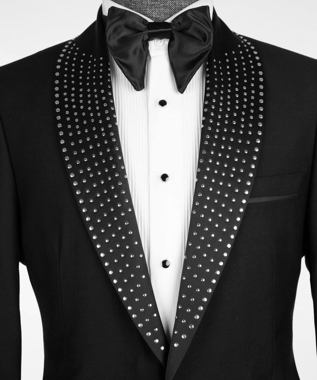 Jewelry Ornament Tuxedo – Black/Gold IX – view 3