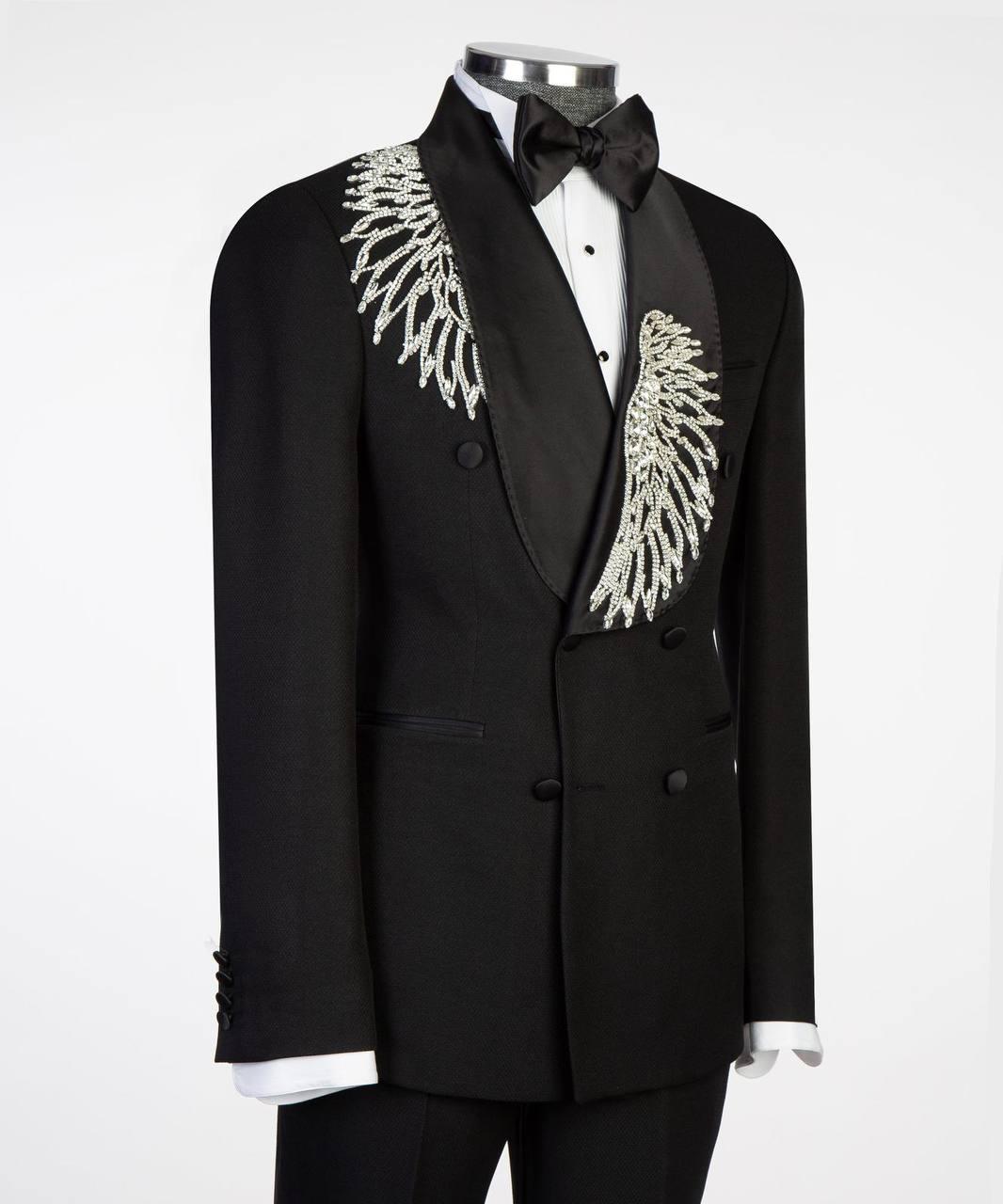 Jewelry Ornament Tuxedo – Black/Silver II – view 2