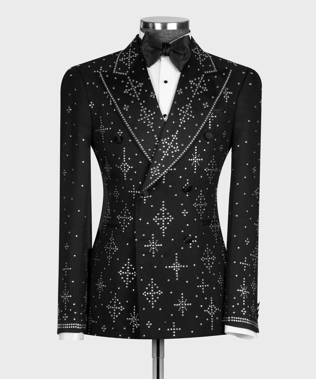 Jewelry Ornament Tuxedo Black Gold VIII