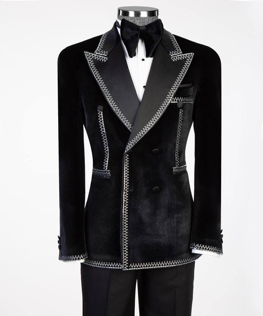 Jewelry Ornament Tuxedo Black Gold V