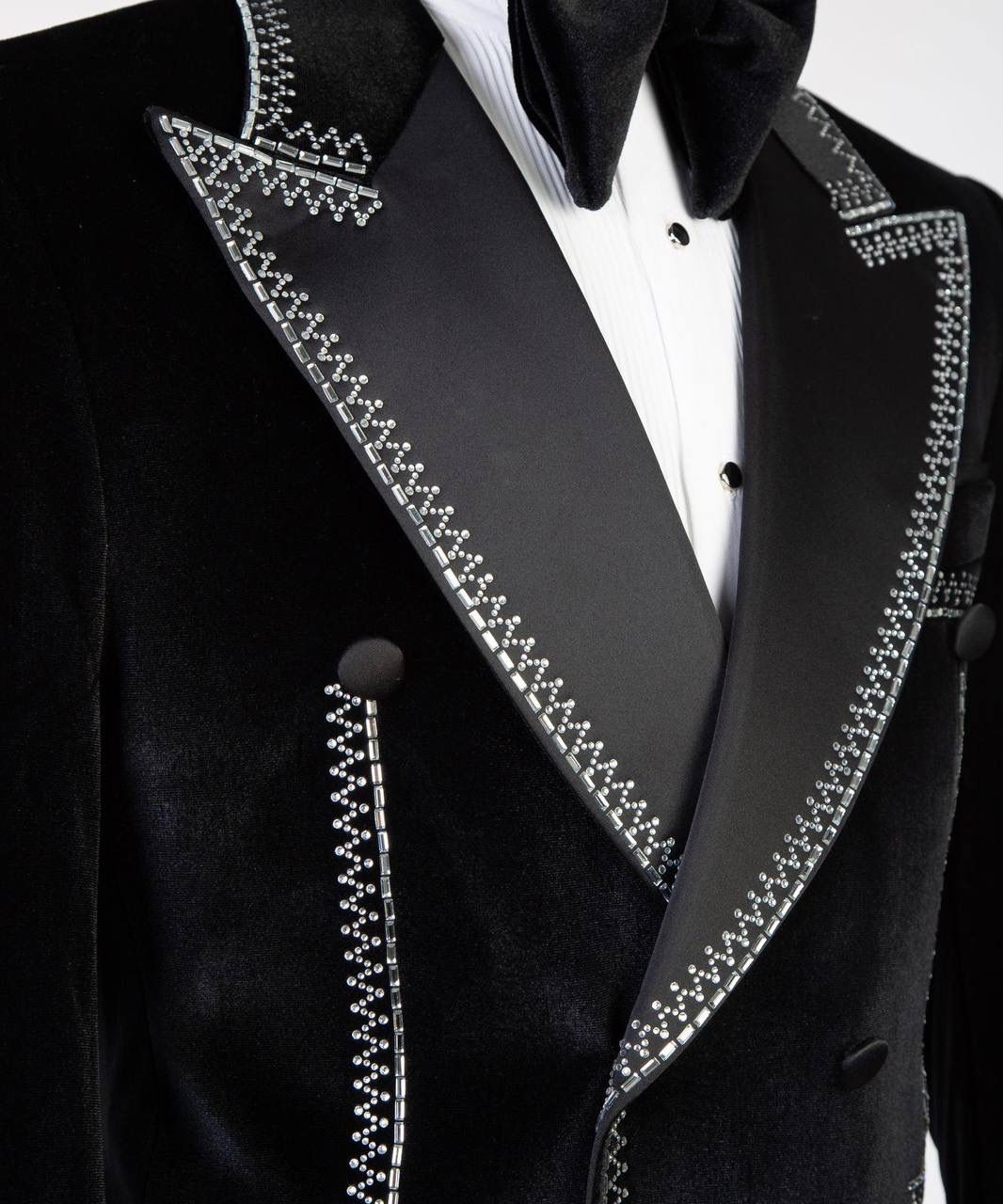 Jewelry Ornament Tuxedo – Black/Gold V – view 4