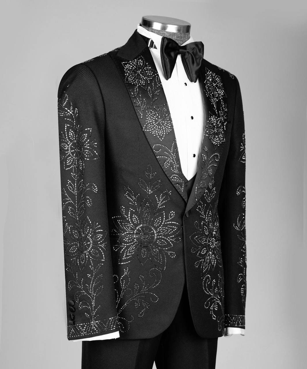 Jewelry Ornament Tuxedo – Black/Silver III – view 2