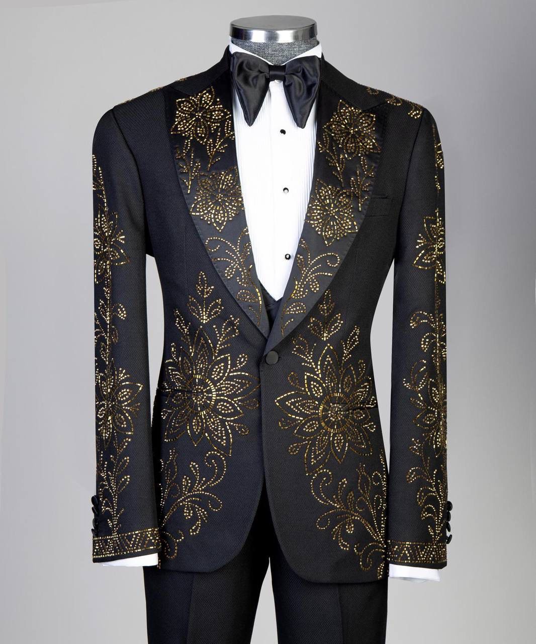 Jewelry Ornament Tuxedo – Black/Gold III – view 2