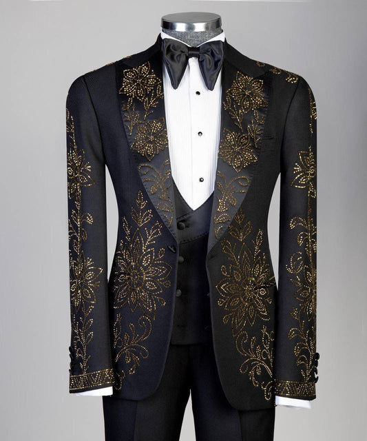 Jewelry Ornament Tuxedo Black Gold III