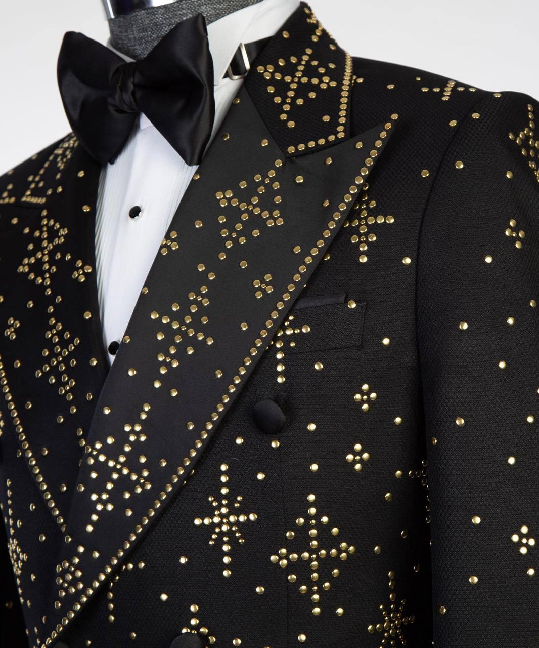 Jewelry Ornament Tuxedo – Black/Gold VII – view 6