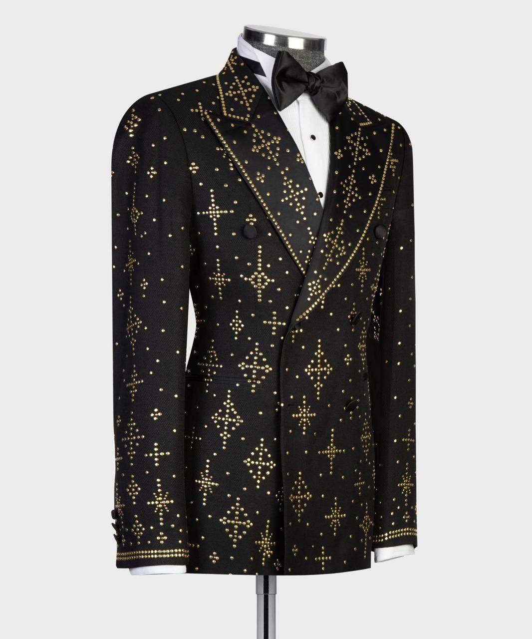 Jewelry Ornament Tuxedo – Black/Gold VII – view 3