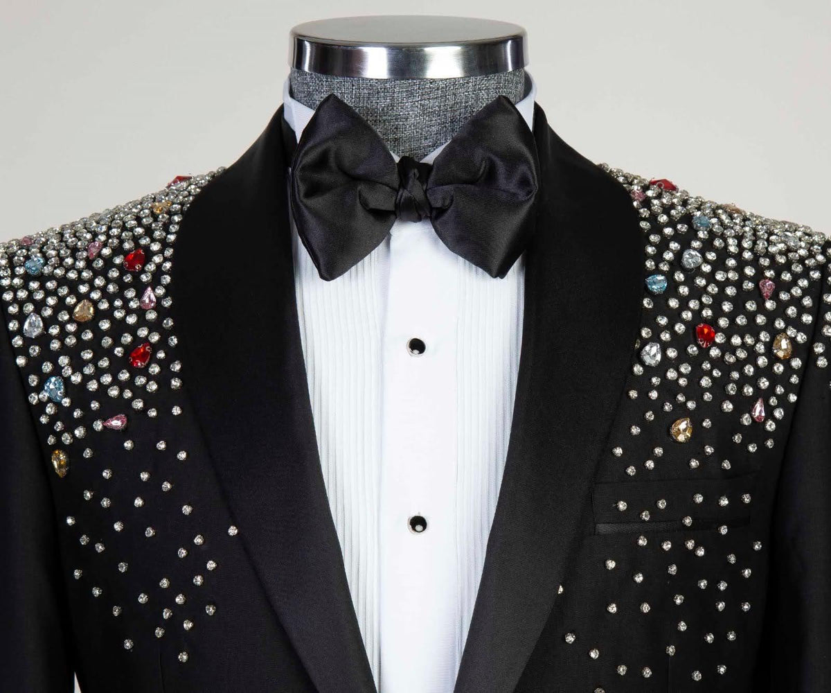 Jewelry Ornament Tuxedo – Black V – view 2