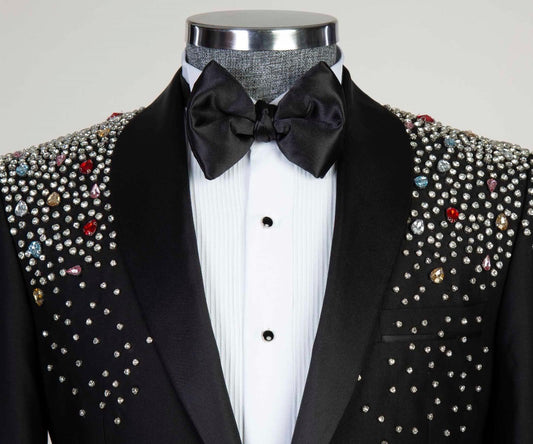 Jewelry Ornament Tuxedo – Black V – view 2