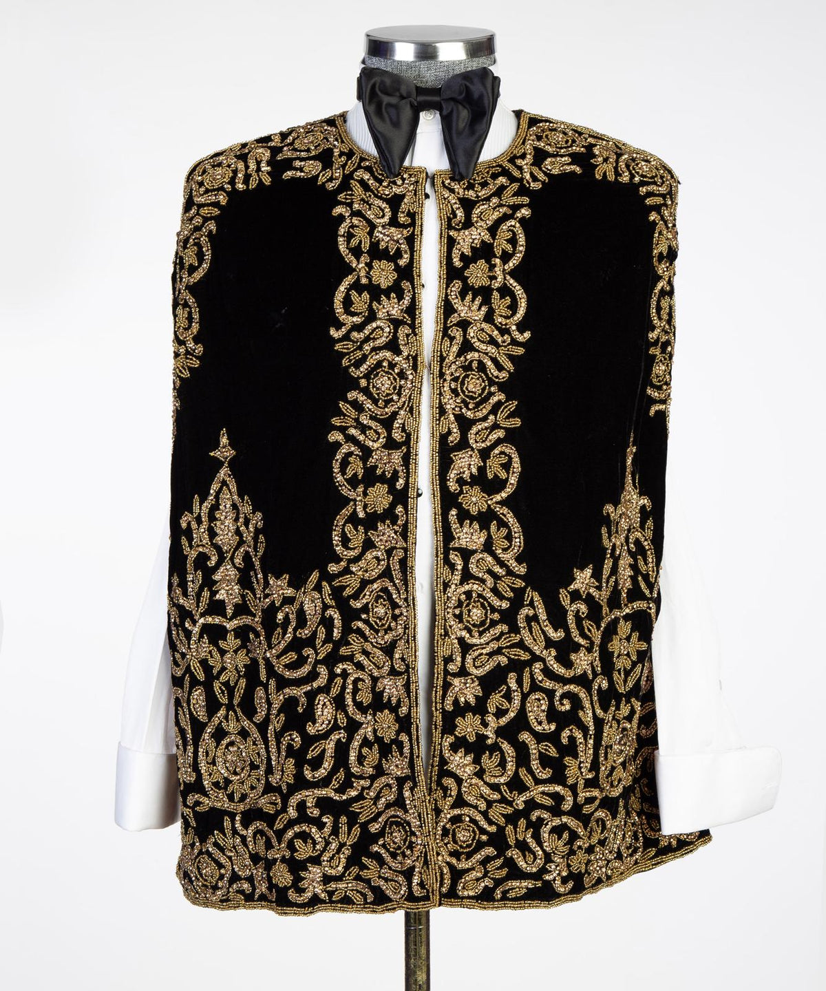 Jewelry Ornament Tuxedo Black Gold Embroidered II