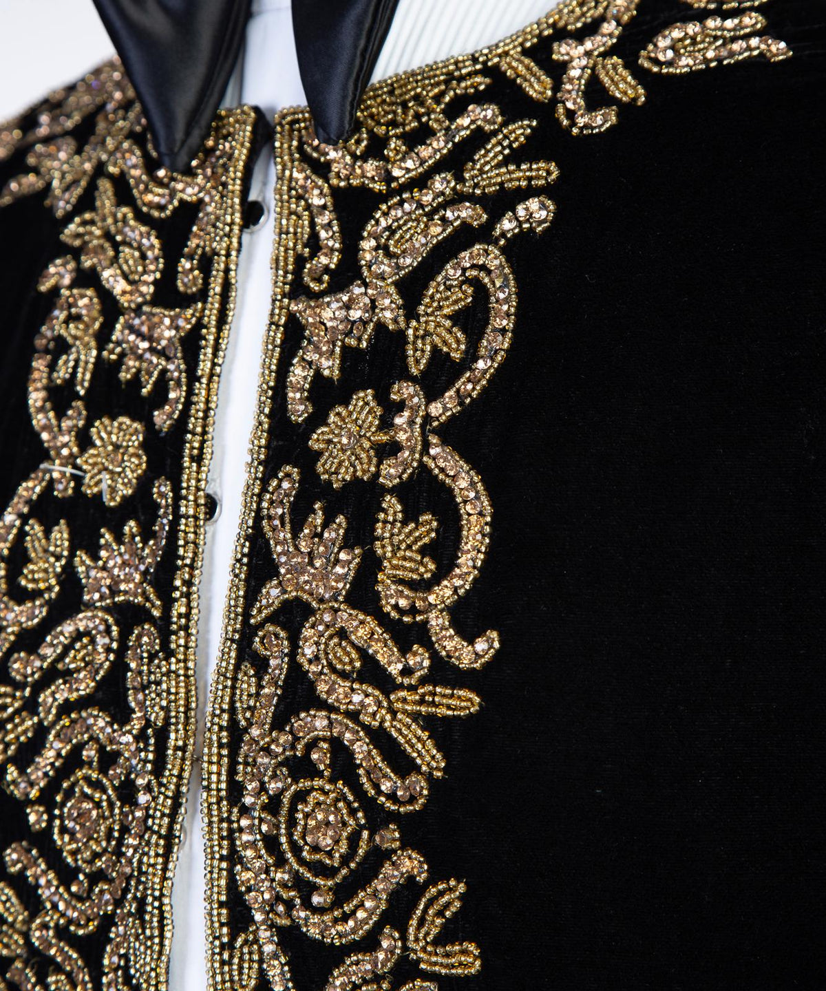 Jewelry Ornament Tuxedo – Black/Gold Embroidered II – view 4