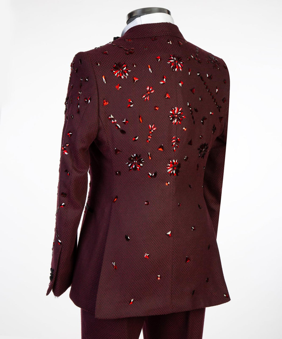 Jewelry Ornament Tuxedo – Claret Red – view 7