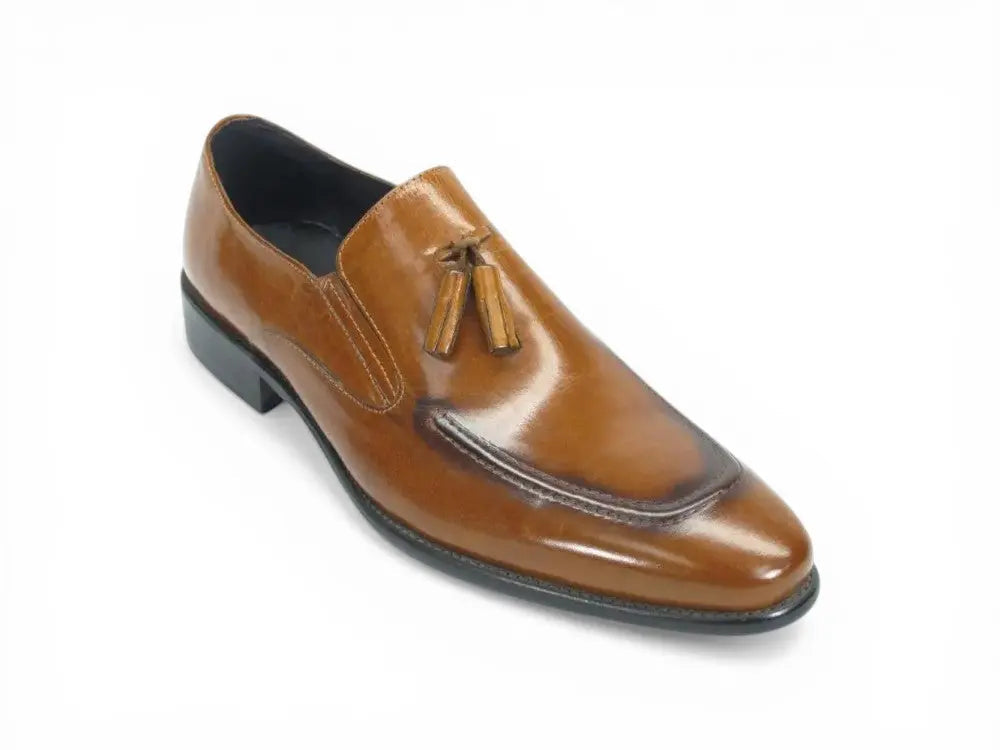 KS099-714 Leather Tassel Loafer