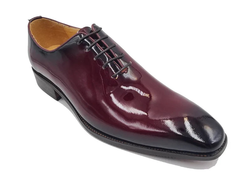 Wholecut Patent Leather Oxford (Burgundy)