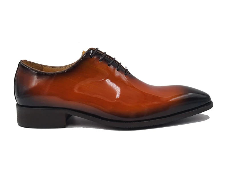 Wholecut Patent Leather Oxford (Cognac)