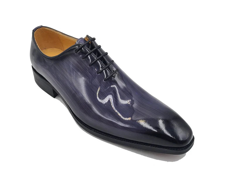 Wholecut Patent Leather Oxford (Gray)