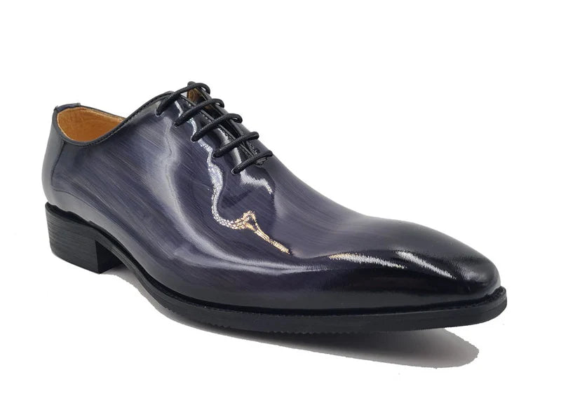 Wholecut Patent Leather Oxford (Gray)