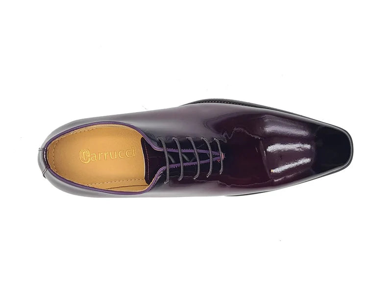 Wholecut Patent Leather Oxford (Purple)