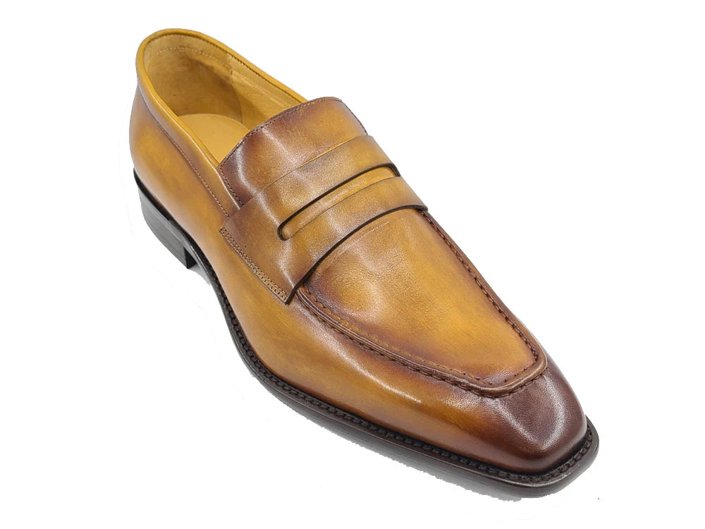 Patina Finished Penny Loafer (Cognac)