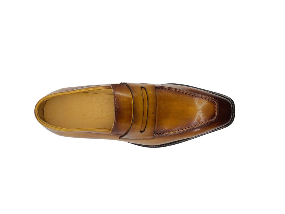 Patina Finished Penny Loafer (Cognac)