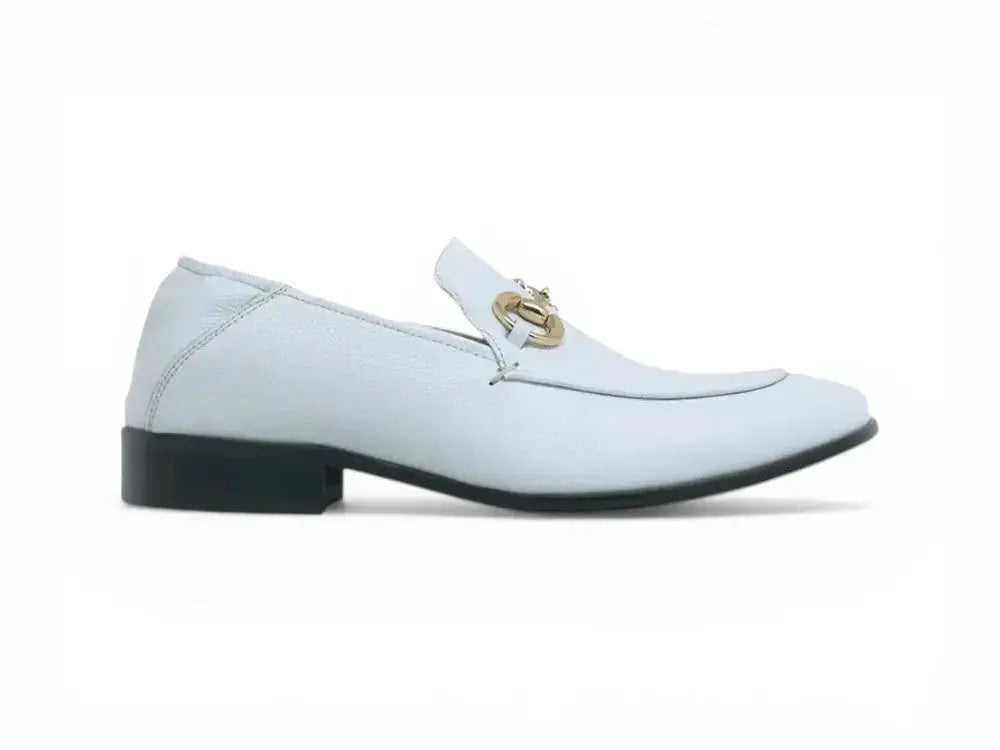 KS525-305 Soft Leather Casual Buckle Loafer/Mule