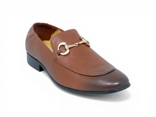 KS525-305 Soft Leather Casual Buckle Loafer/Mule
