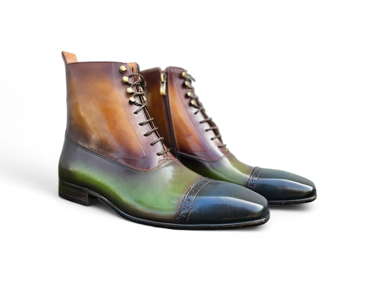 Lace-up Zip Boots