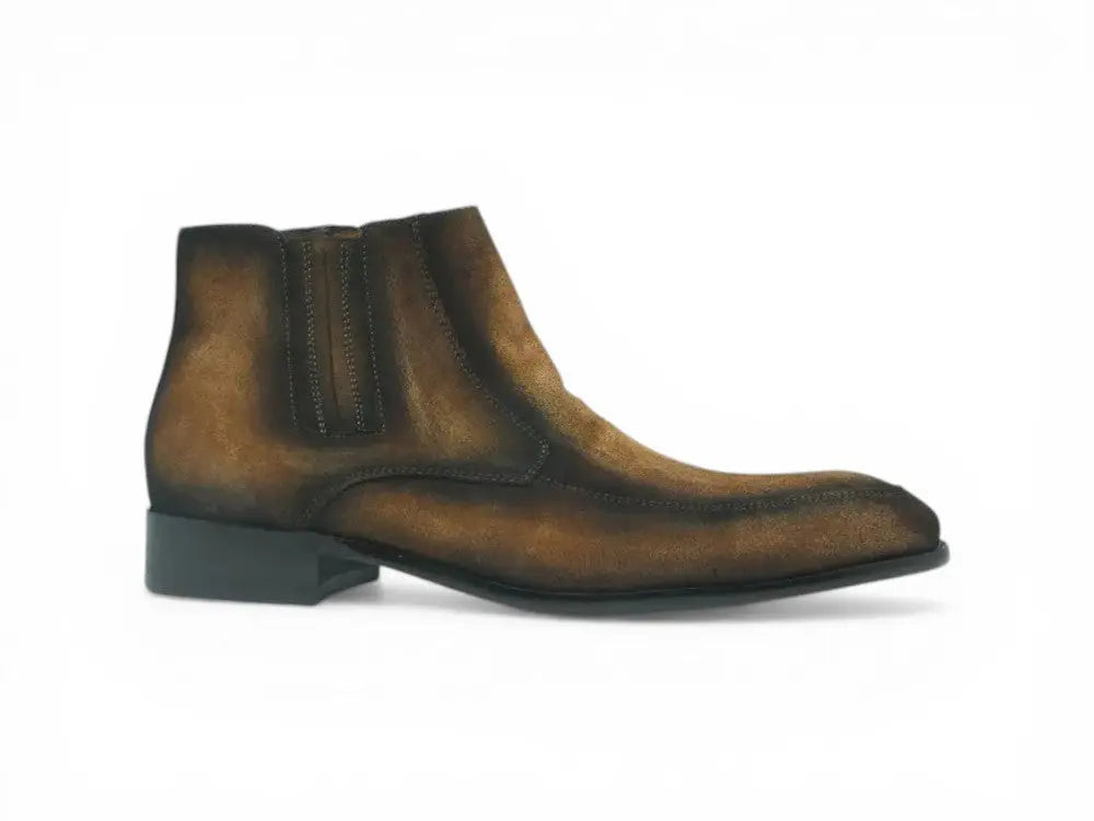 Leather Suede Chelsea Boots