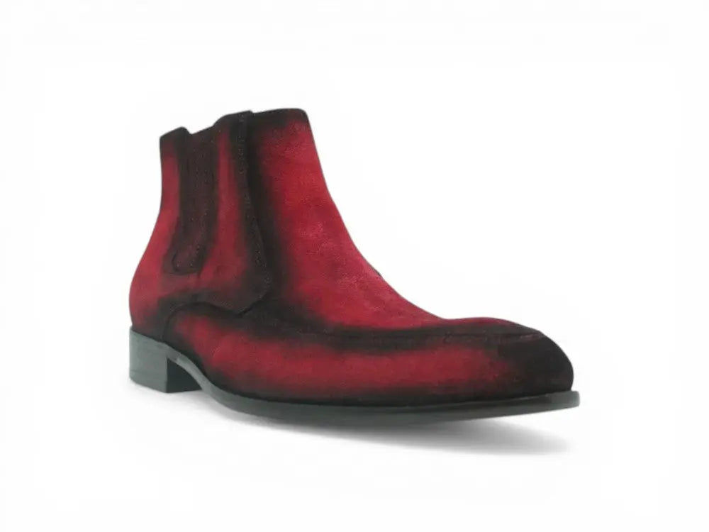 Leather Suede Chelsea Boots