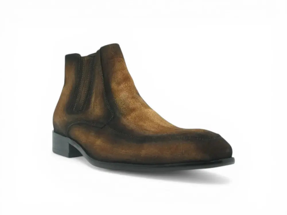 Leather Suede Chelsea Boots