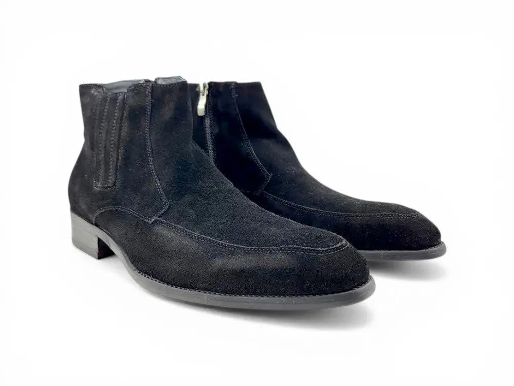 Leather Suede Chelsea Boots