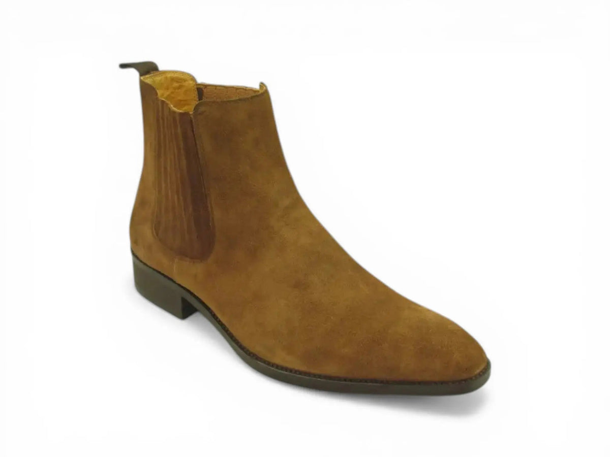 Leather Suede Chelsea Boots