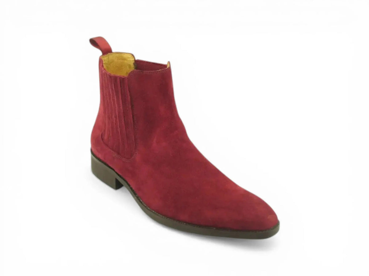Leather Suede Chelsea Boots
