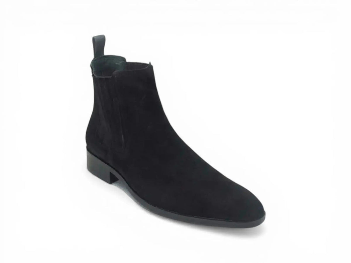 Leather Suede Chelsea Boots