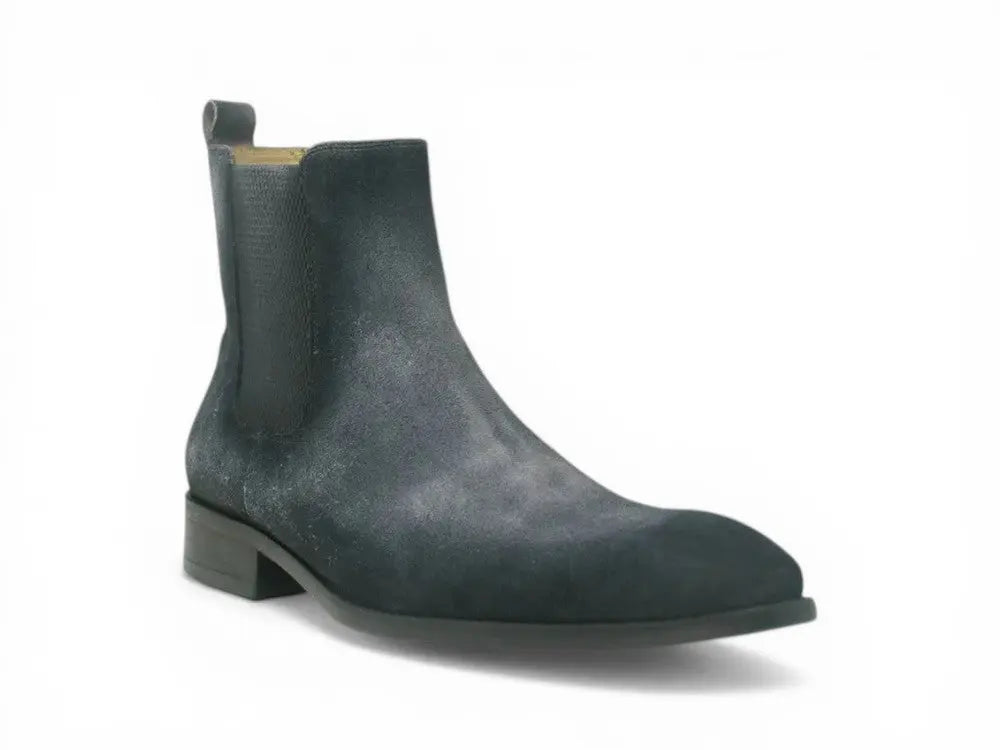 Leather Suede Chelsea High Boots