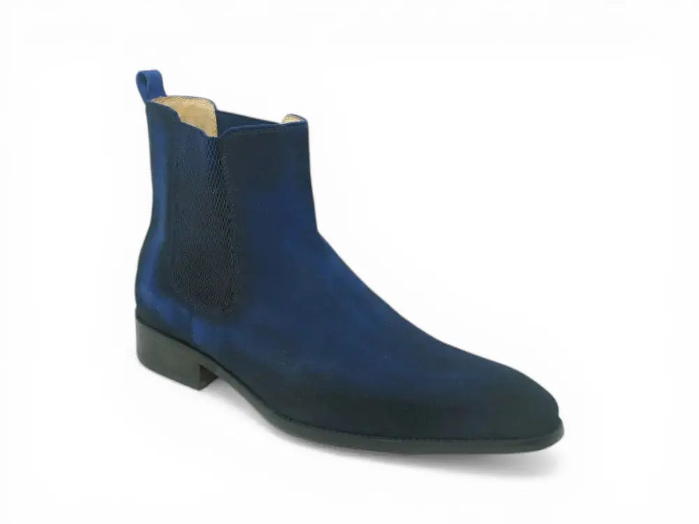 Leather Suede Chelsea High Boots