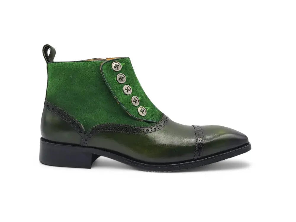Leather & Suede Slip-On Boot