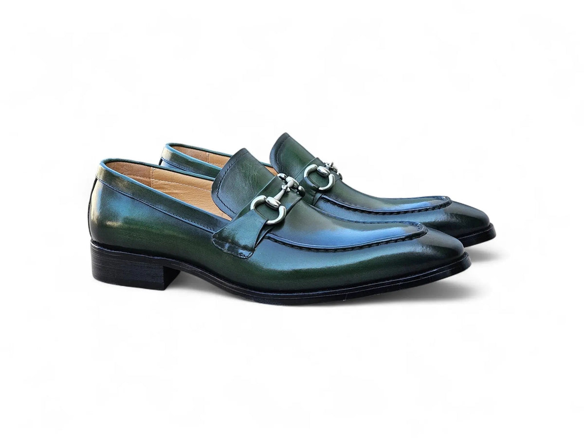 Men's Burnished Signature Buckle Loafer
