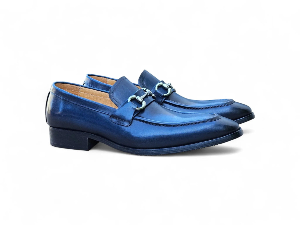 Men's Burnished Signature Buckle Loafer
