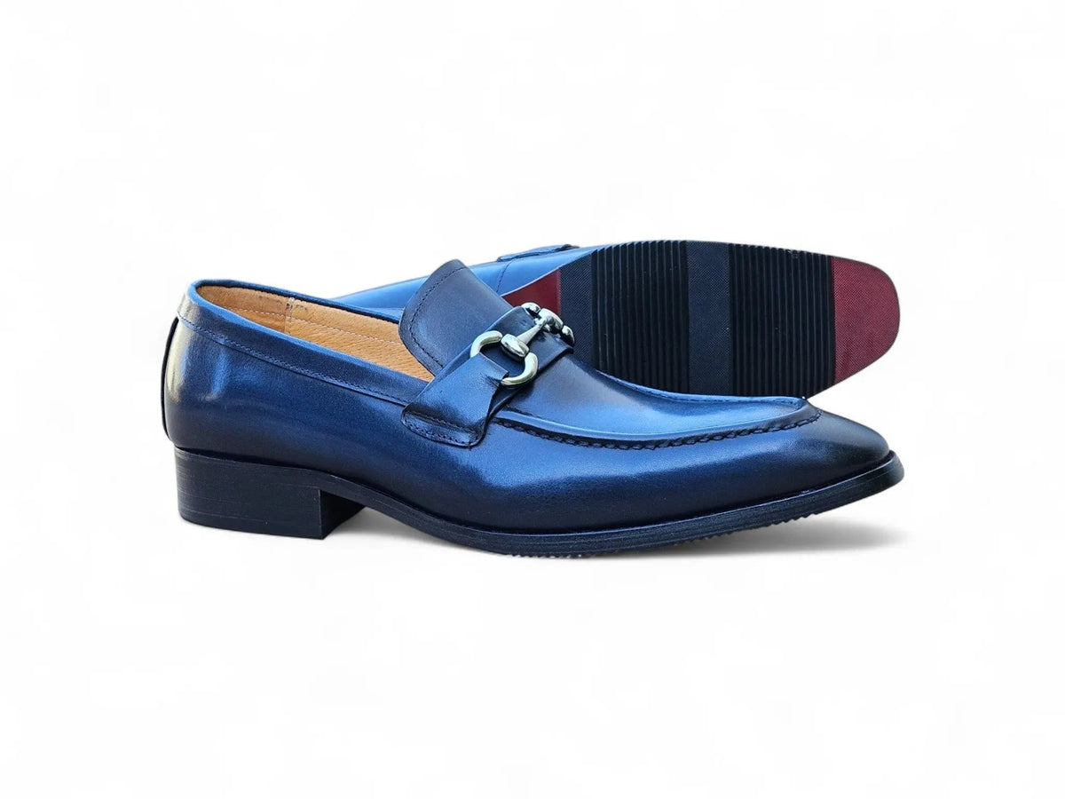 Men's Burnished Signature Buckle Loafer