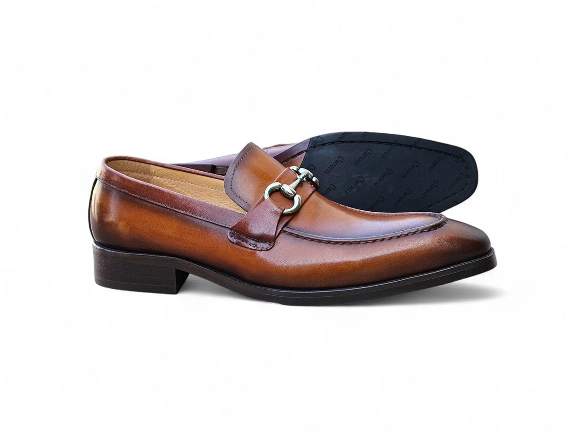 Men's Burnished Signature Buckle Loafer
