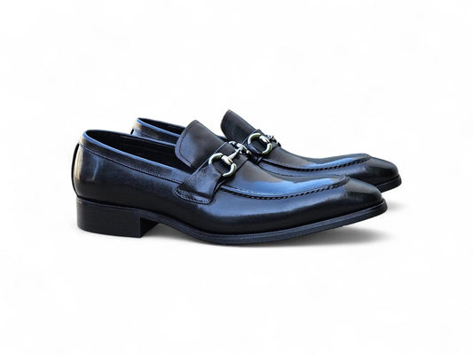 Men's Burnished Signature Buckle Loafer