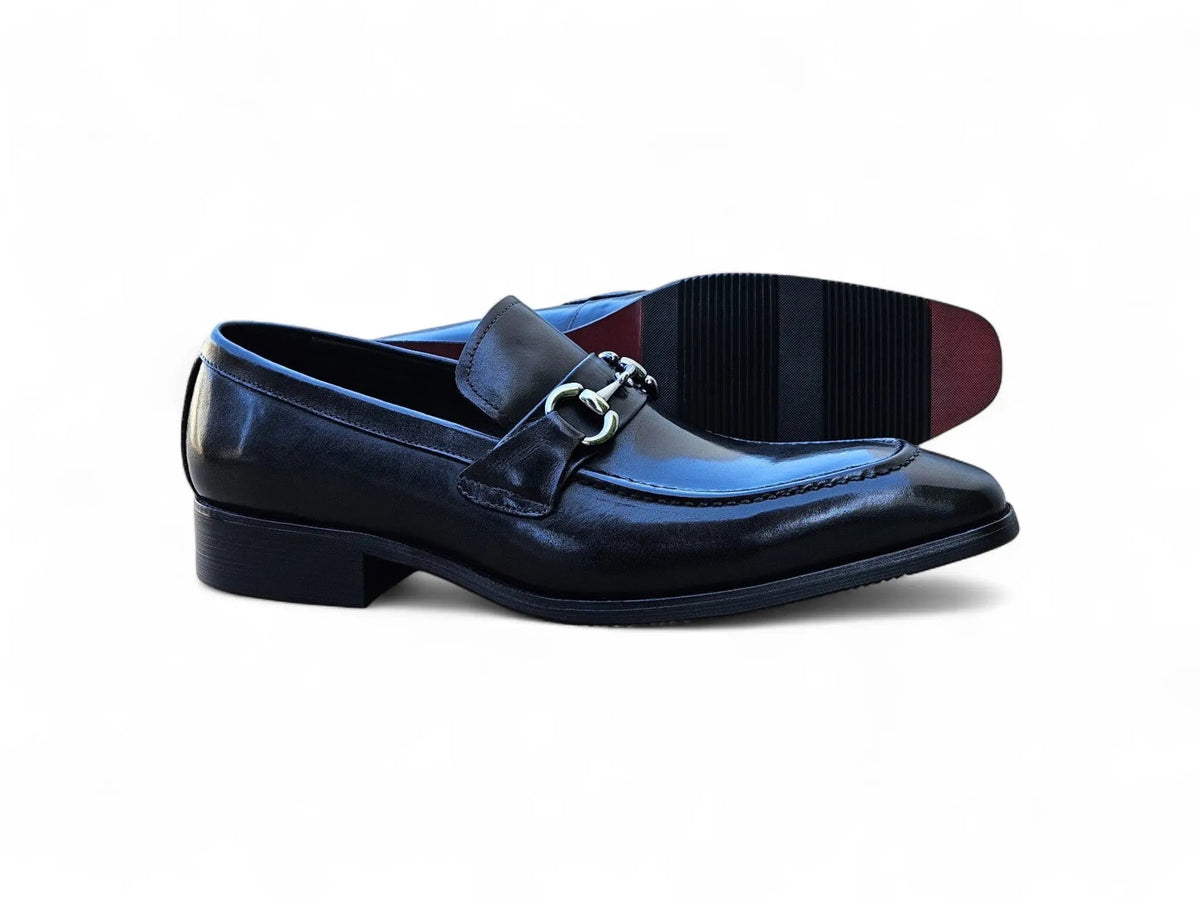 Men's Burnished Signature Buckle Loafer