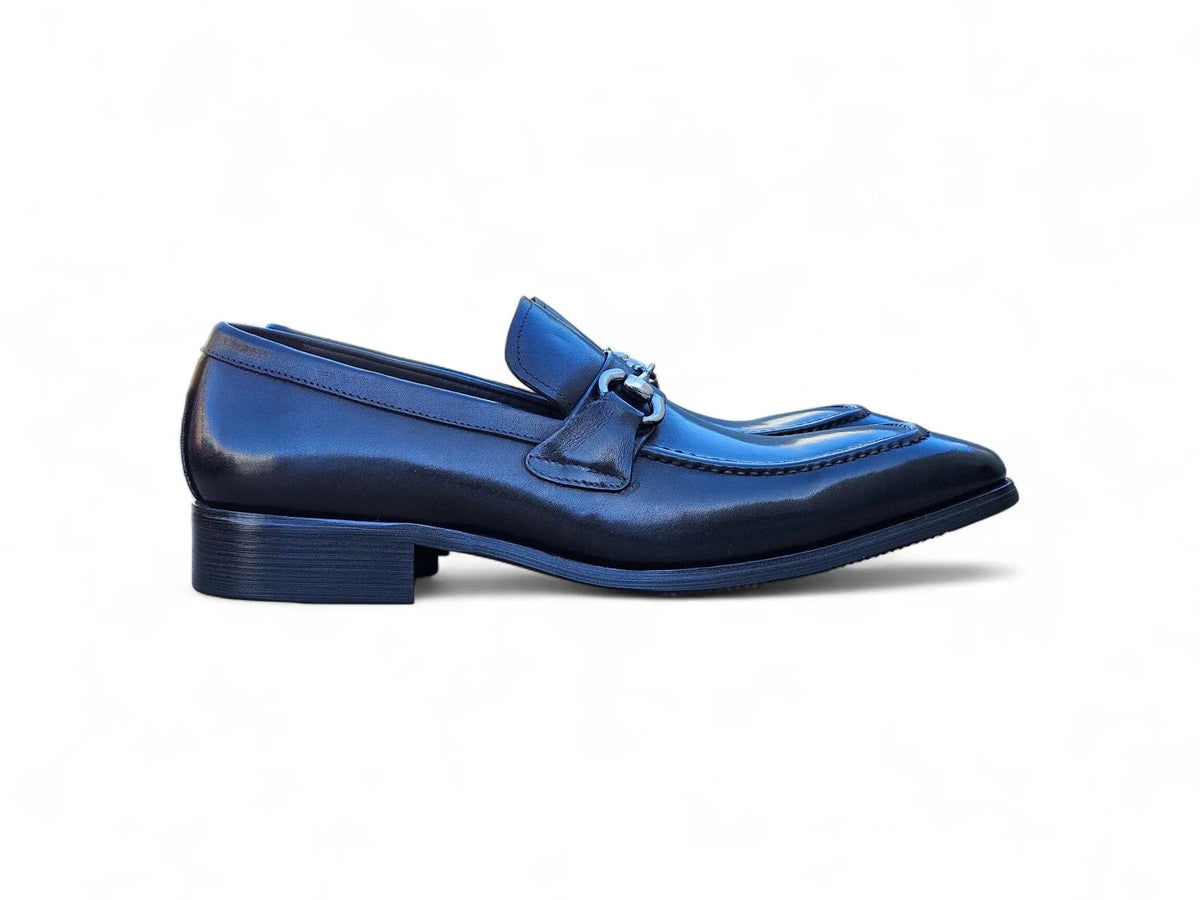 Men's Burnished Signature Buckle Loafer