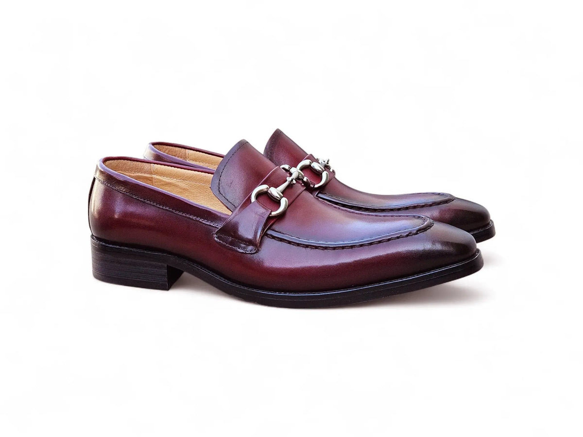 Men's Burnished Signature Buckle Loafer