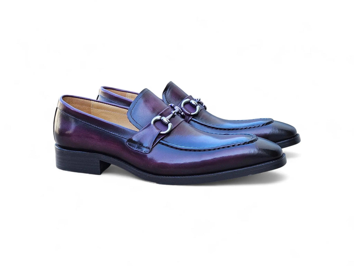 Men's Burnished Signature Buckle Loafer
