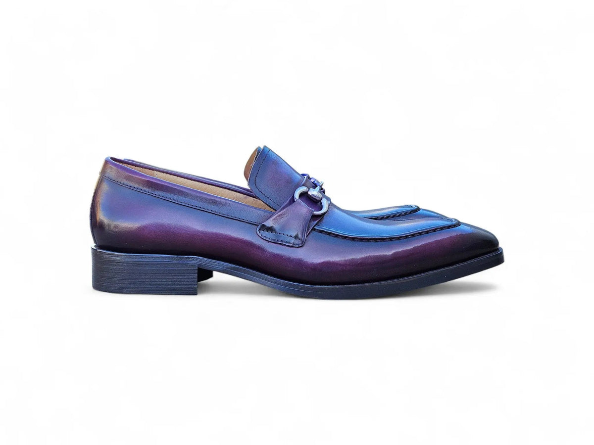 Men's Burnished Signature Buckle Loafer