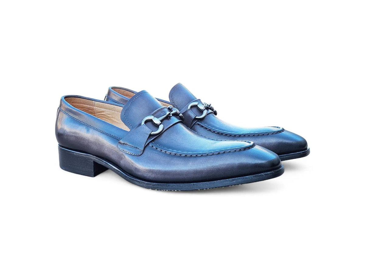 Men's Burnished Signature Buckle Loafer