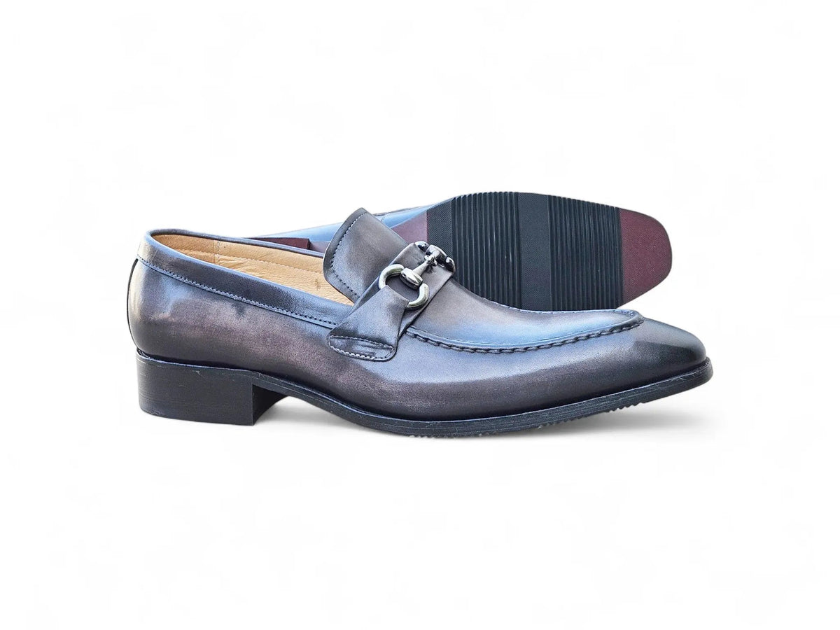 Men's Burnished Signature Buckle Loafer