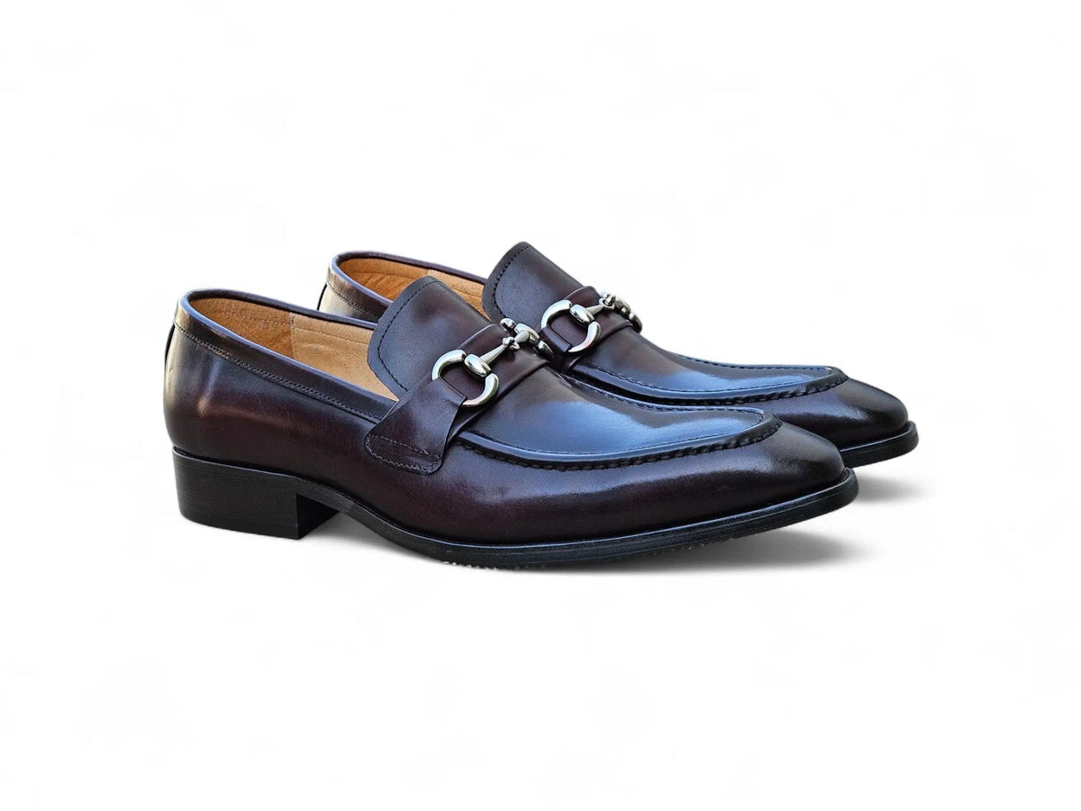 Men's Burnished Signature Buckle Loafer