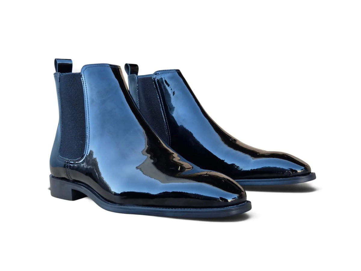 Noir Patent Leather Chelsea Boot
